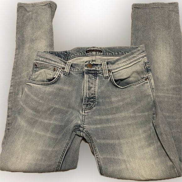 Men’s Nudies Grim Tim Slim Straight Jeans - Picture 7 of 11